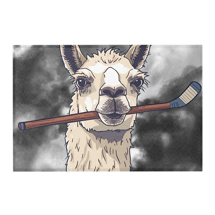 Llama Hockey Area Rug product image (2)