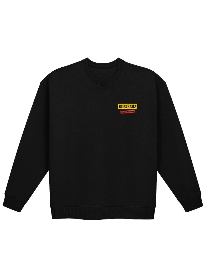Raias Beats Organic Oversized Sweatshirt [Black] product image (1)