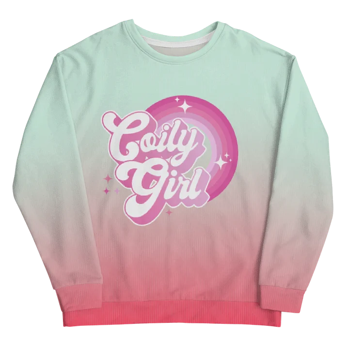Coily Girl Pink Tie-Die Crewneck product image (2)