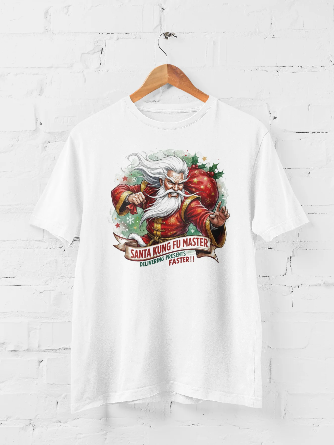 Kung Fu Santa Modern Softstyle Tee product image (1)