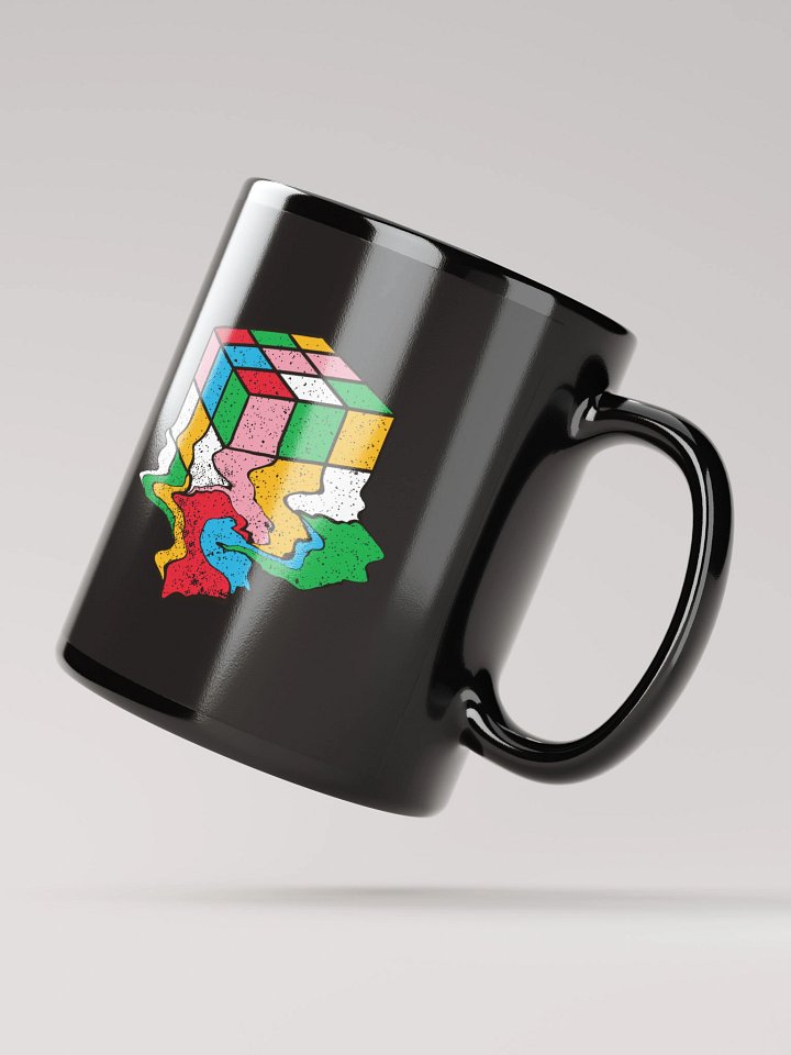 Melting Cube Black Mug - Double Sided Print product image (2)
