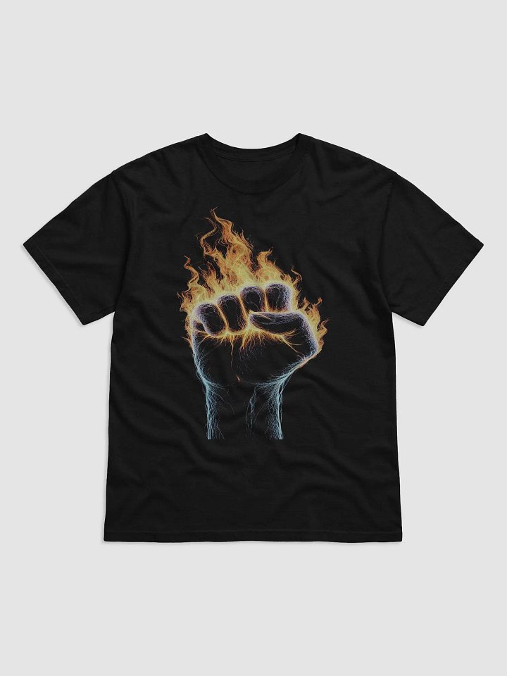 Flame Fist Energy #Statement Tee - Black T-Shirt product image (1)