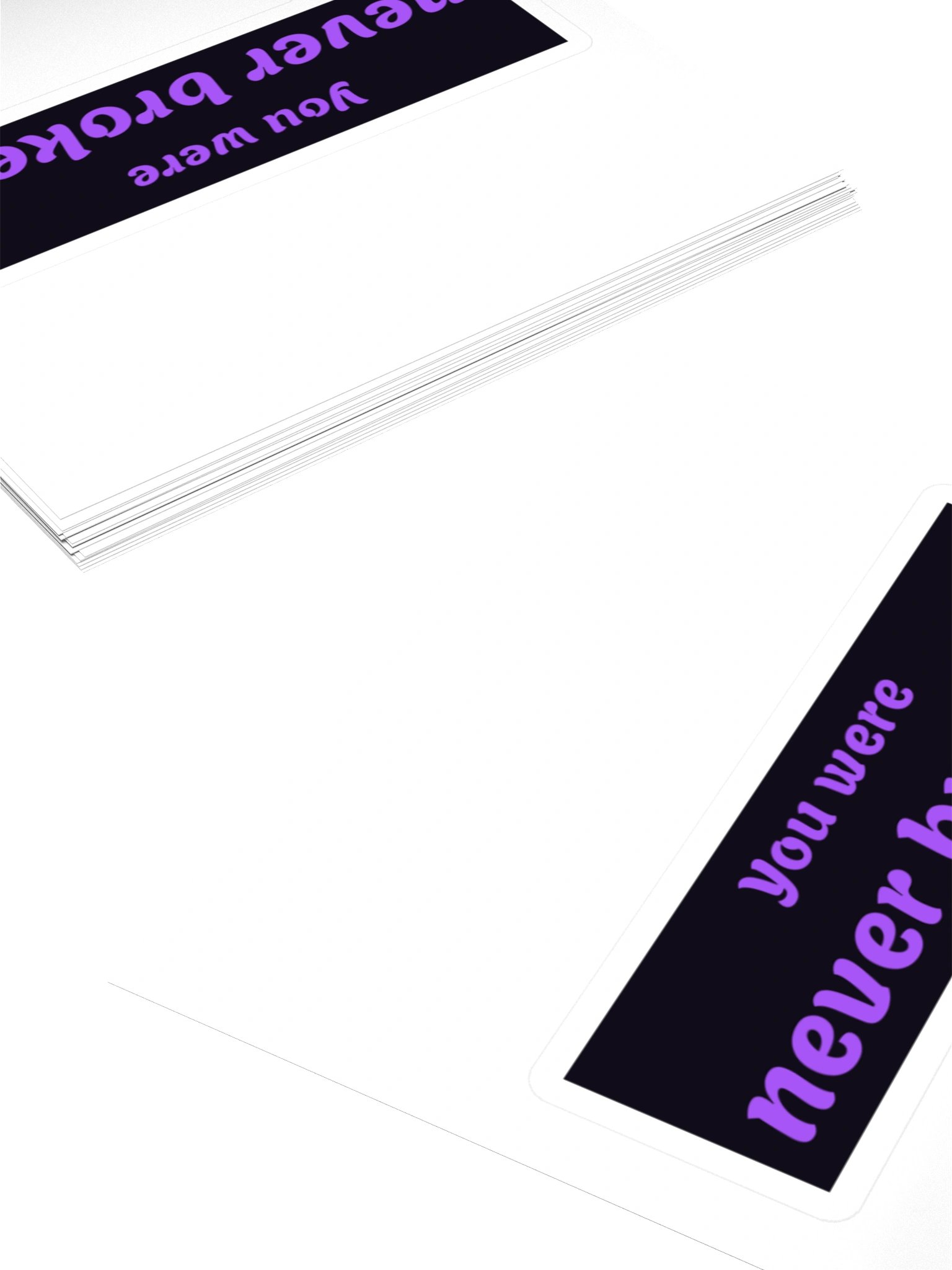 You Were Never Broken — Block Sticker product image (4)