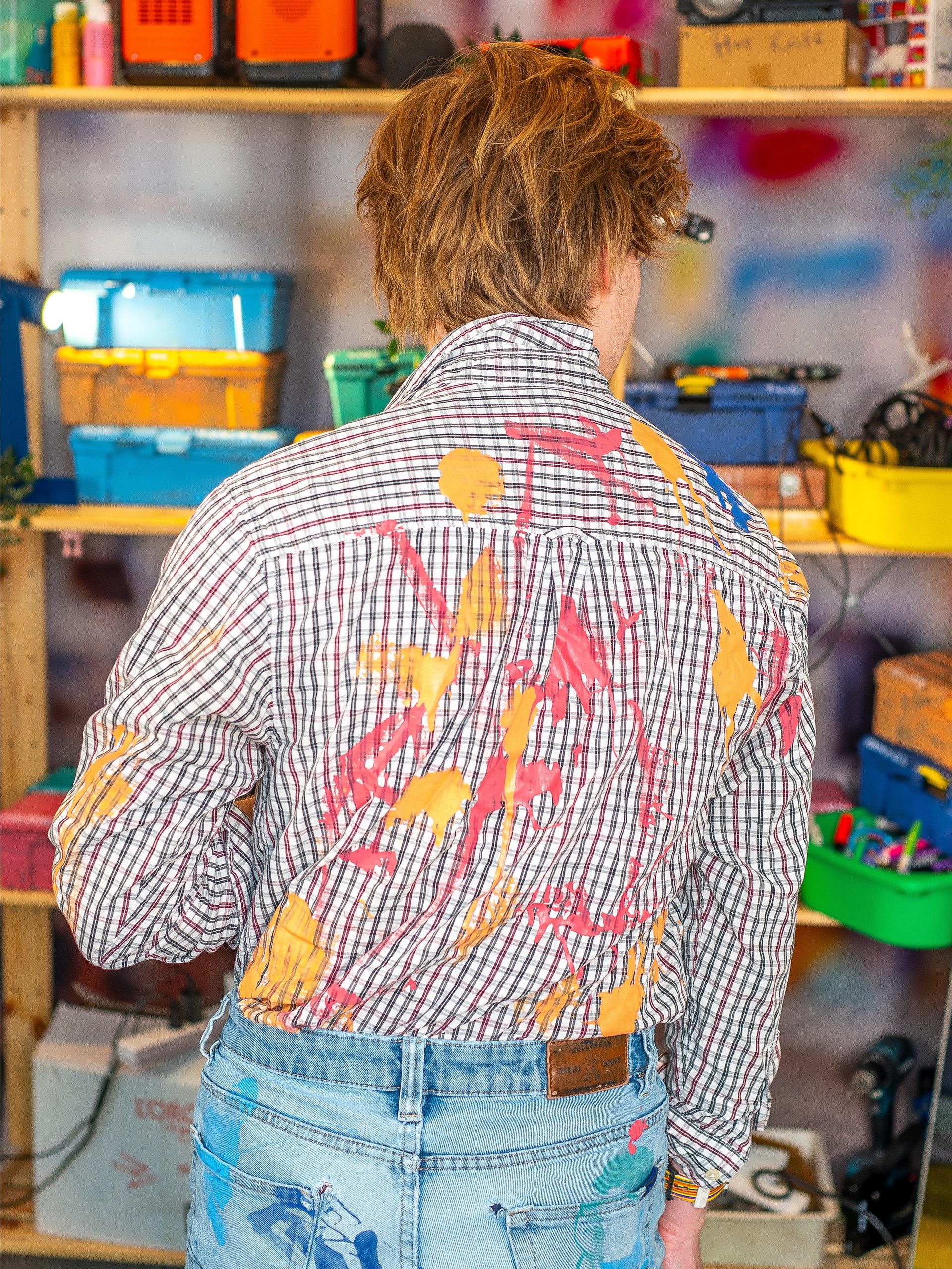 Plaid Red Button-Up / Warm Colors product image (3)
