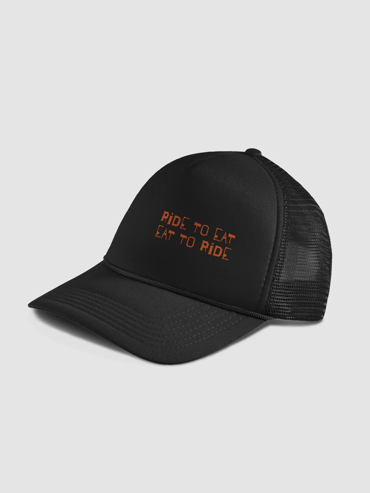 RIDE TO EAT Foam Trucker Hat product image (4)