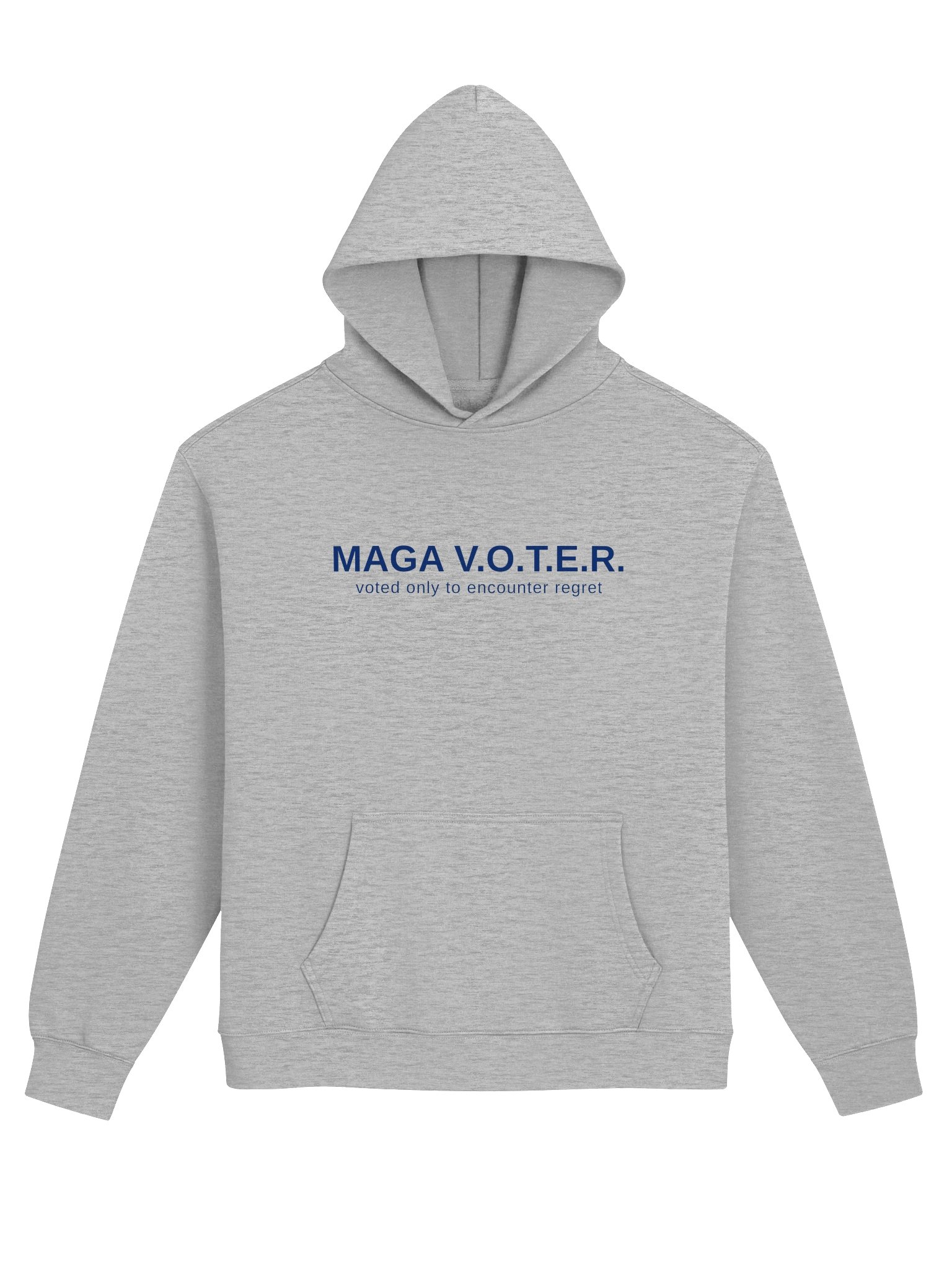 MAGA V.O.T.E.R. — Minimal Tee Hoodie (Light Colors) product image (1)