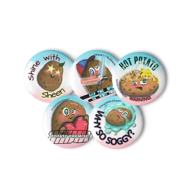 Chonky ShineWithSheen Spuddy Pins product image (1)