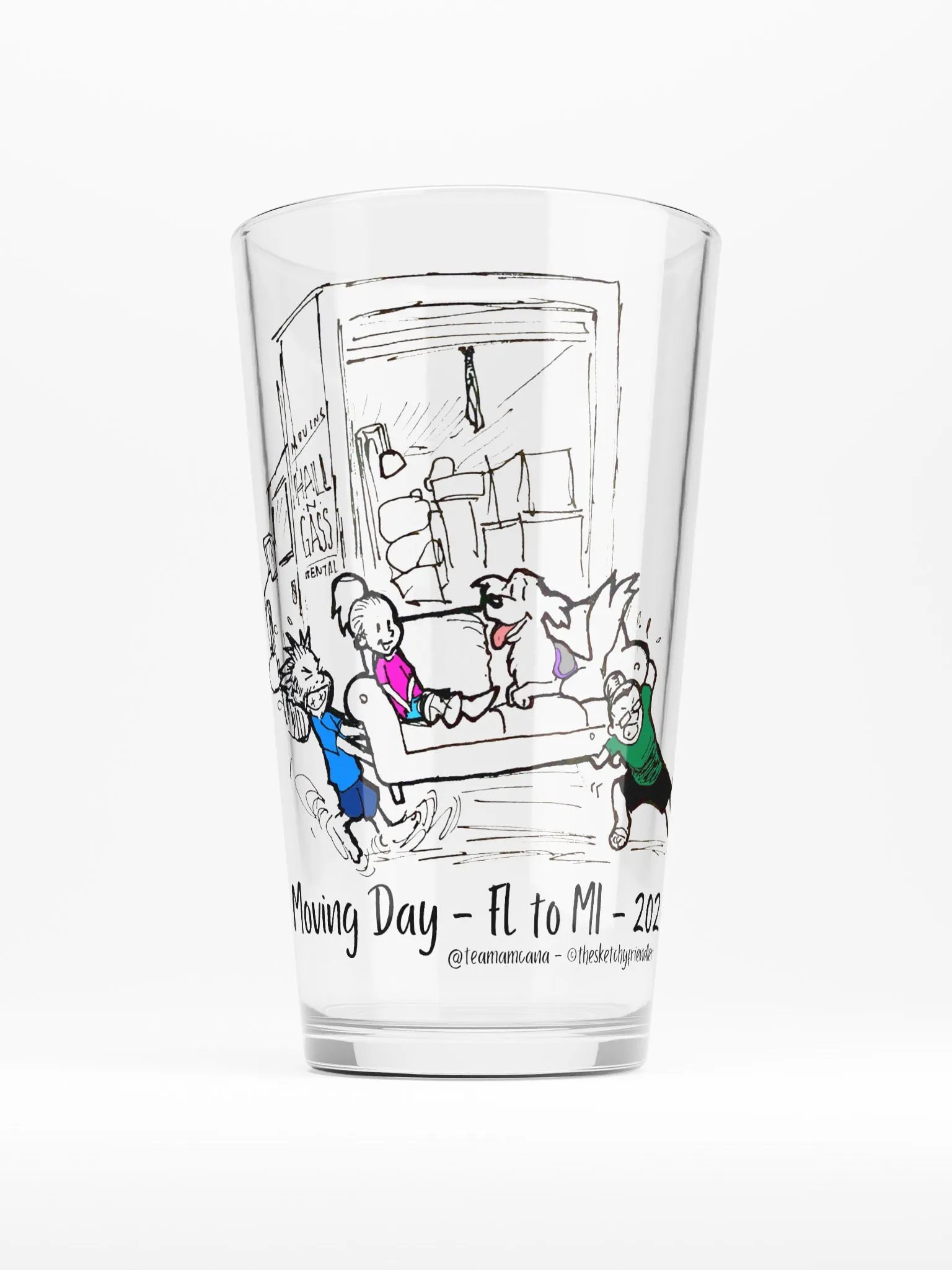 Moving Day - Drinking Glass product image (1)