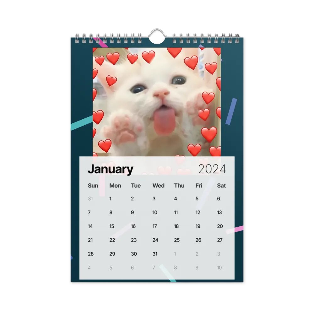 Wall Calendar (2024): Meme Cats product image (8)