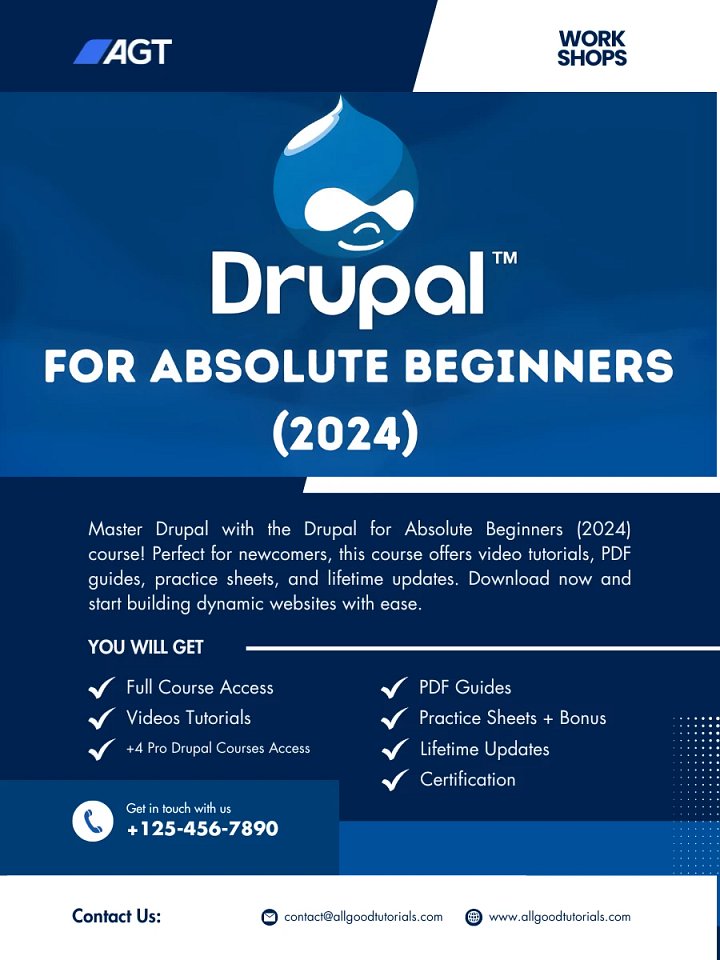 Drupal for Absolute Beginners (2025) Full Course product image (1)