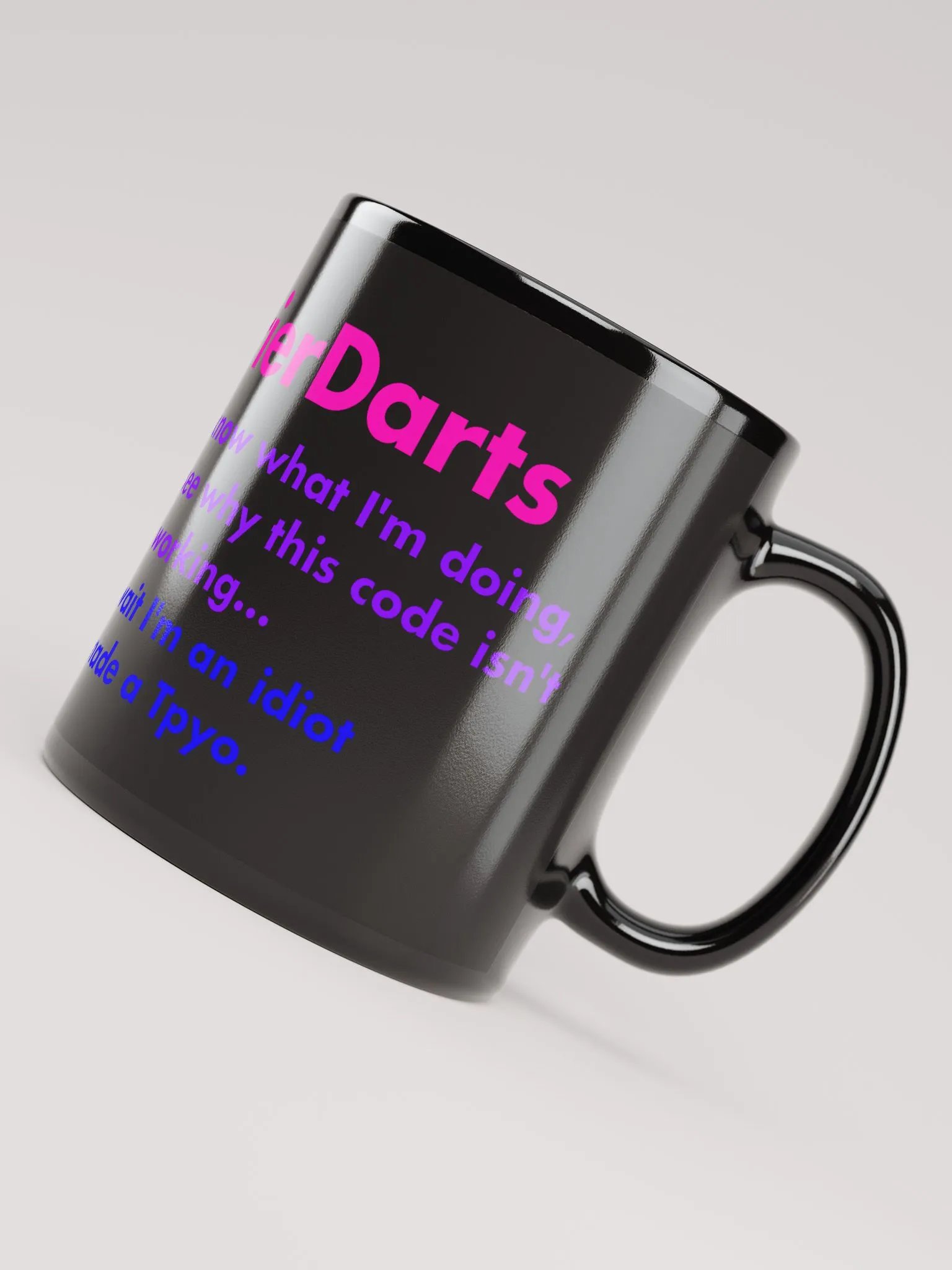 I made a Tpyo - Black Mug product image (4)