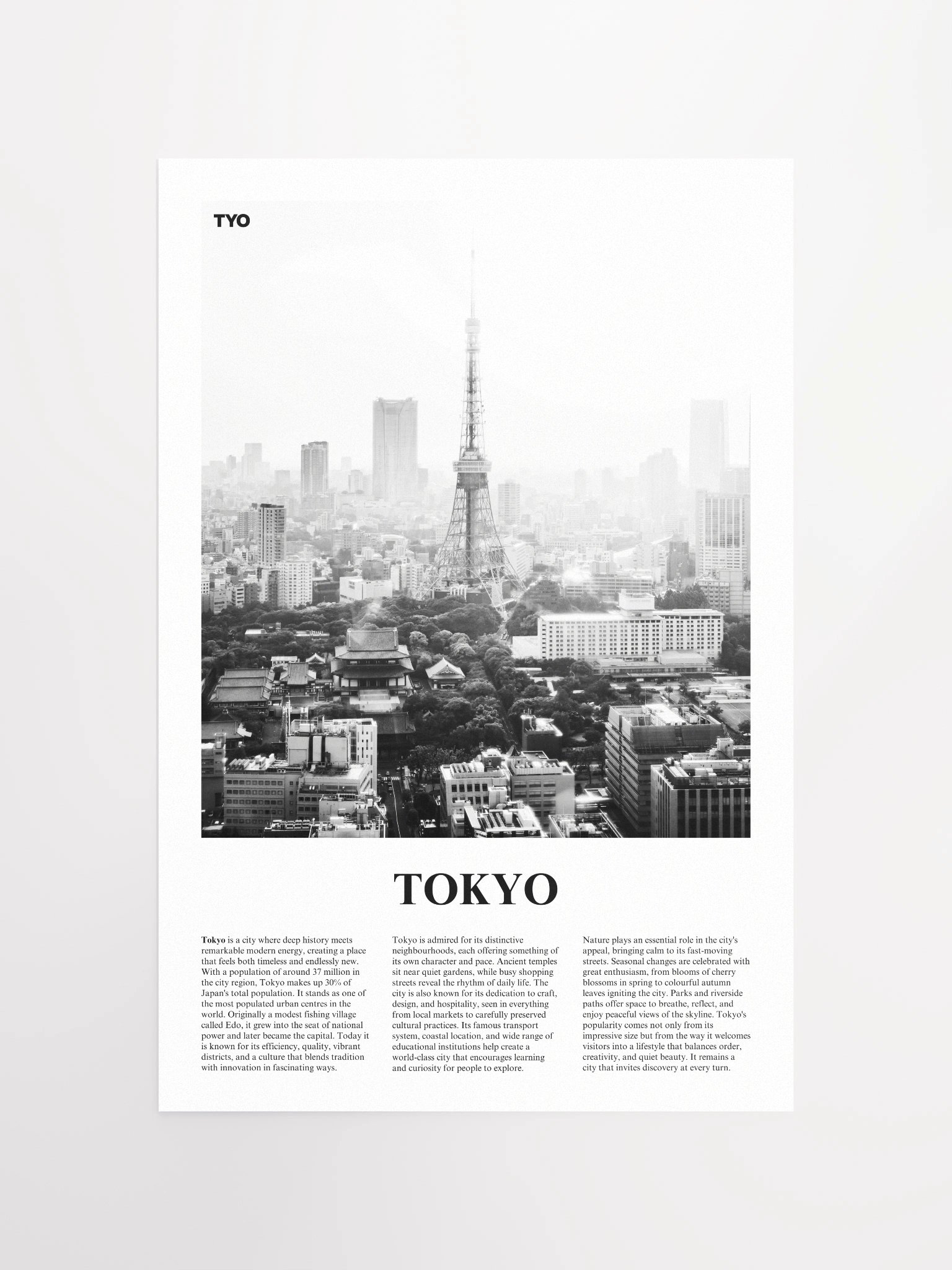 Tokyo 01 Newspaper Poster product image (5)