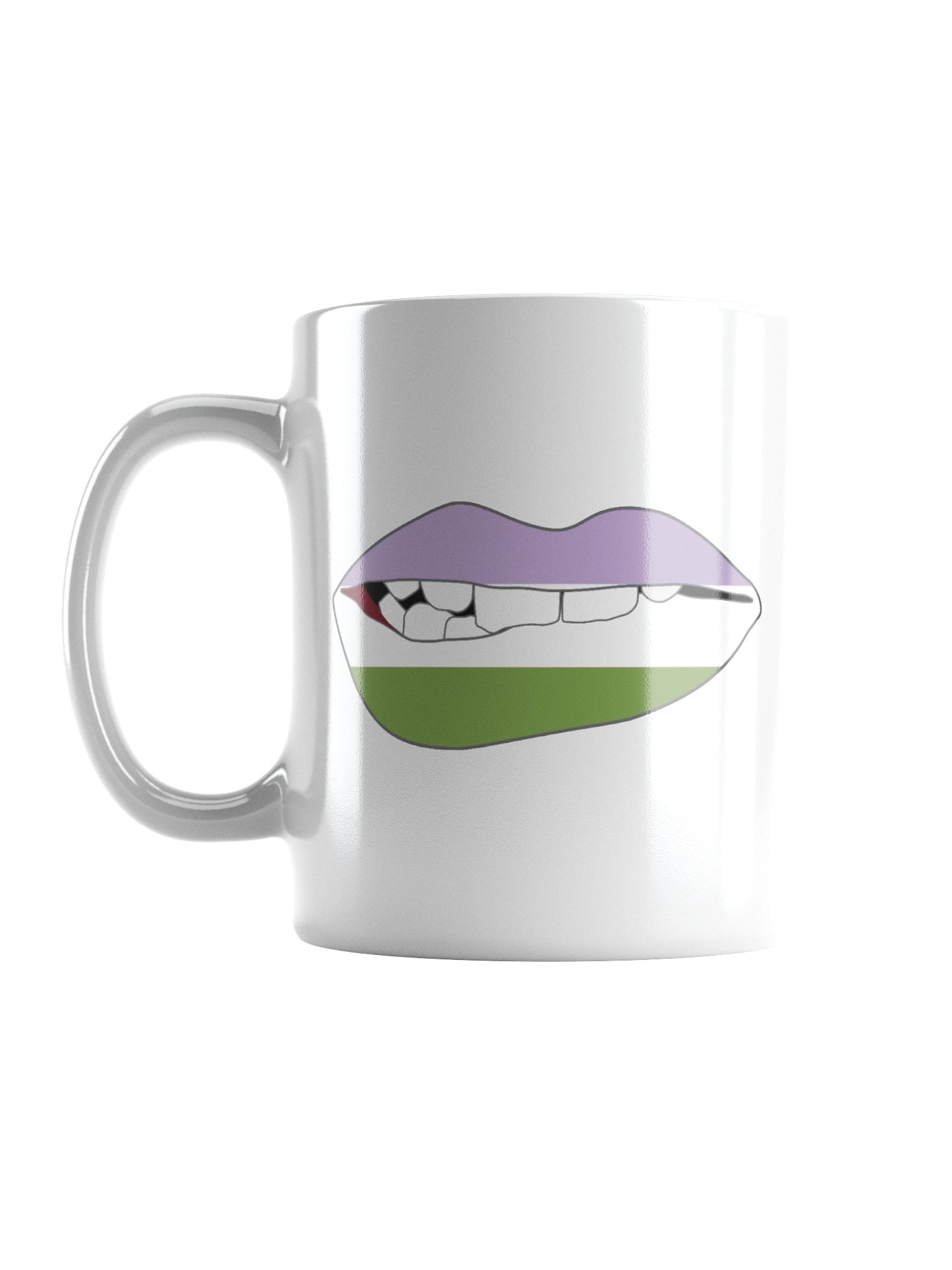 Genderqueer Pride Flag Biting Lips Mug product image (6)