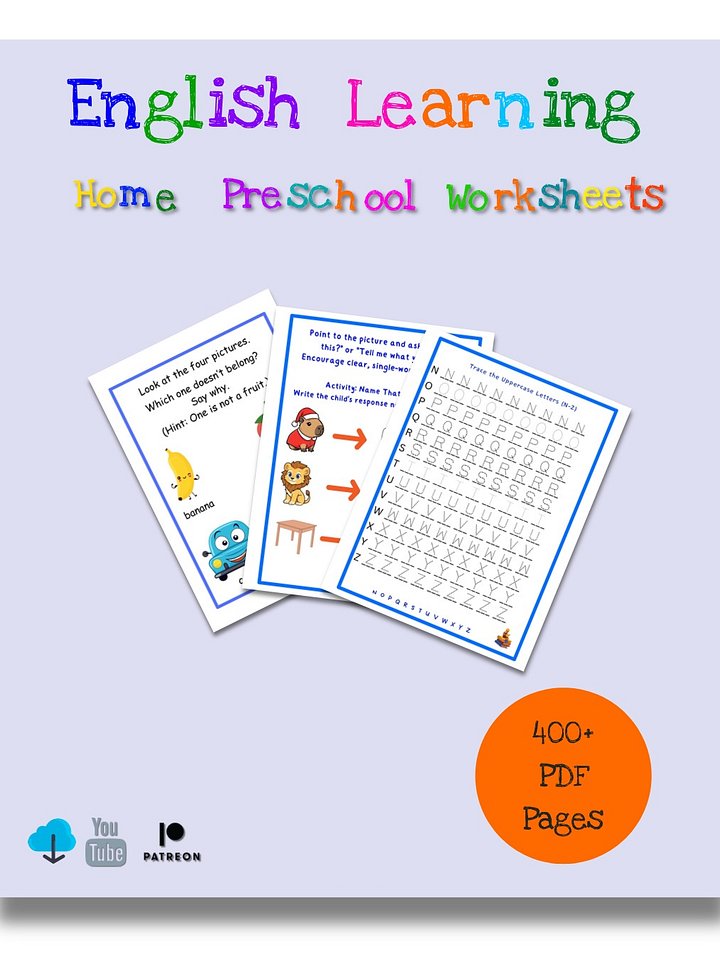 The Ultimate English Learner’s Bundle: 16-Workbook Mega Collection for Ages 3-7 product image (1)