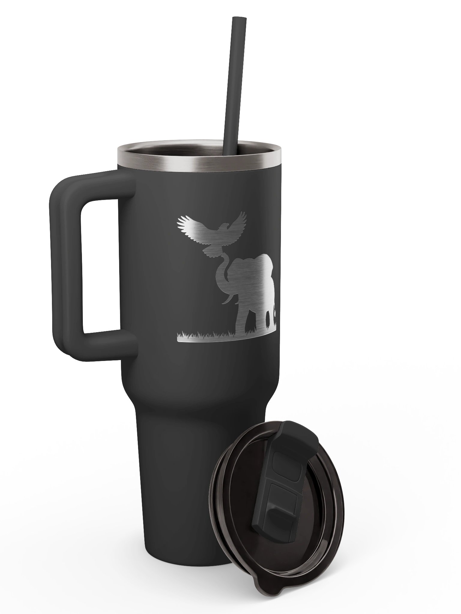 Insulated Travel Tumbler With Straw and Ergonomic Handle - Gift Fall Aesthetic product image (7)