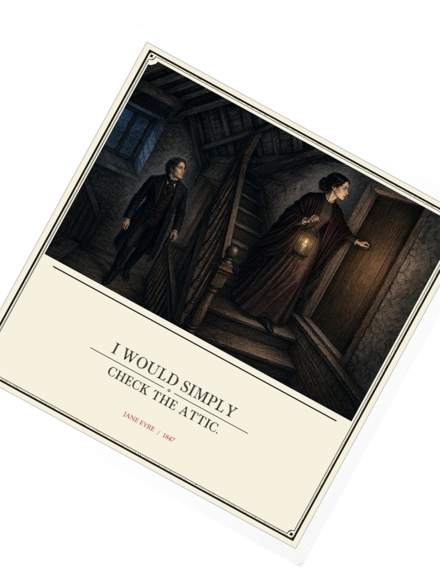 Check The Attic -- Jane Eyre Sticker product image (2)