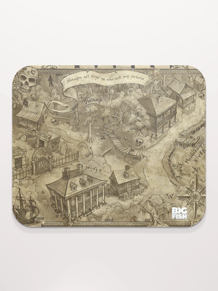 Mystery Case Files: 13th Skull - 13th Skull Map Mousepad product image (2)