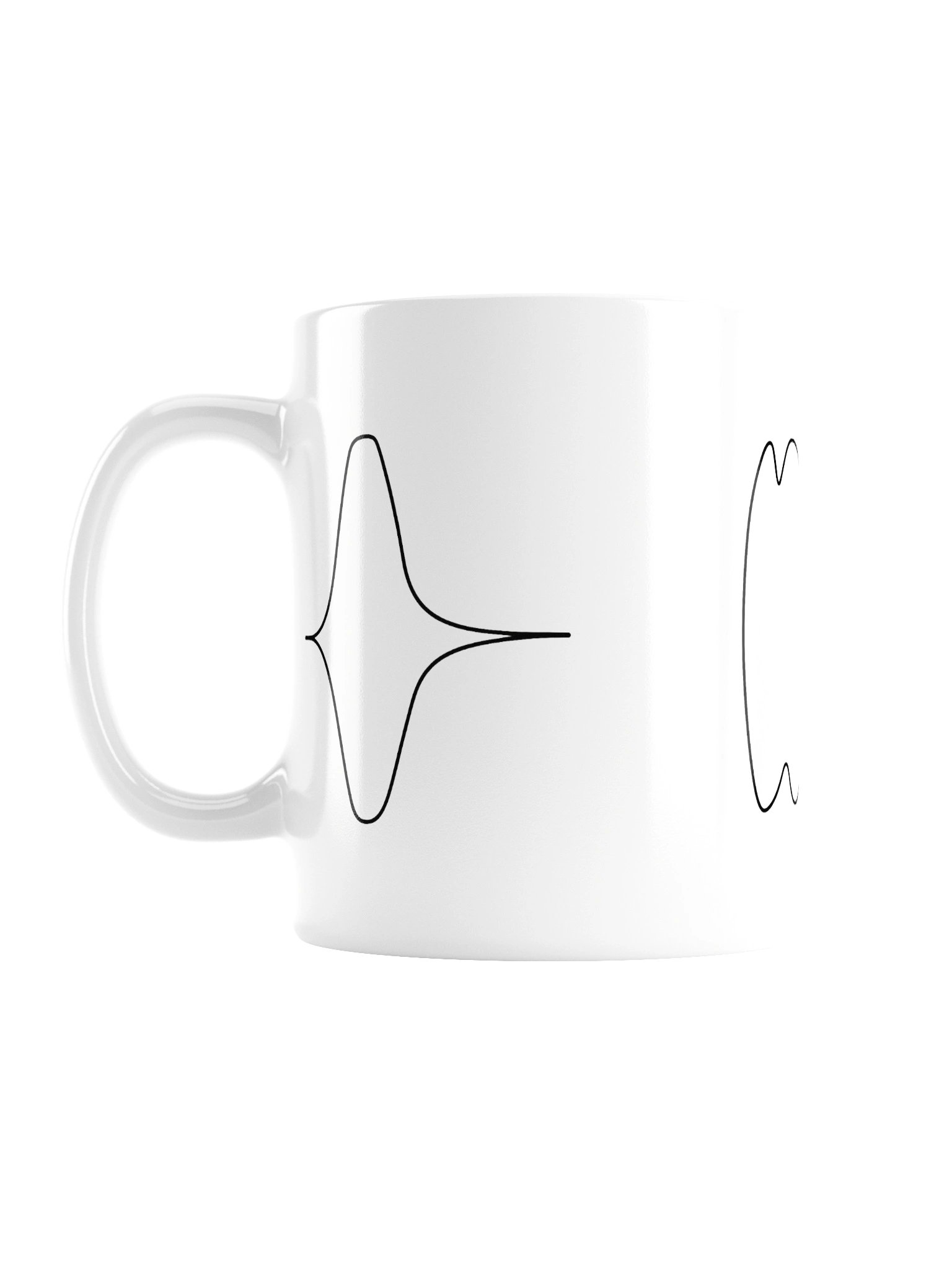 Bark Fart Waveform White Glossy Mug product image (2)
