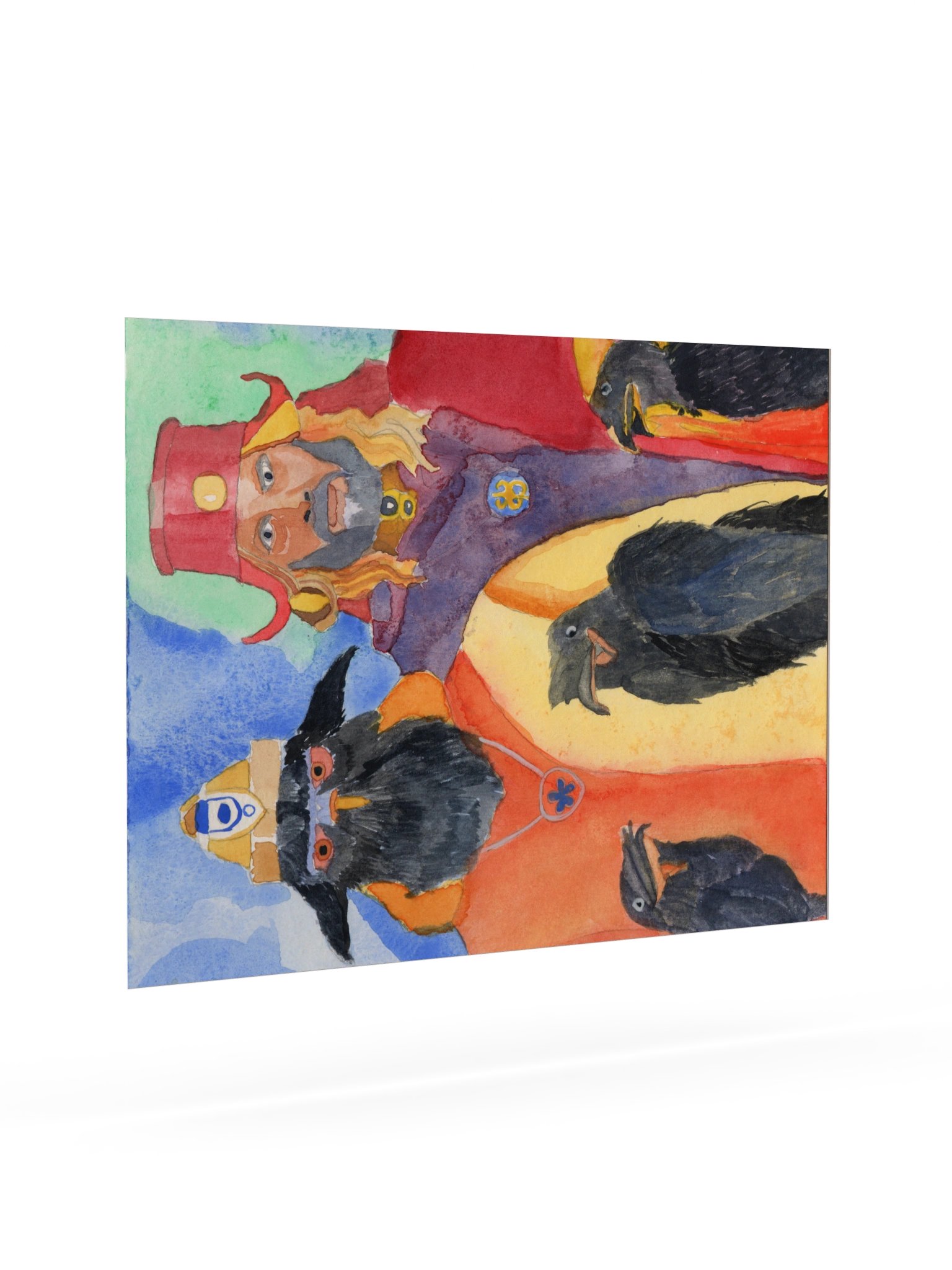 Corvus and King, The Weirdos - Watercolor Crow Council Poster product image (68)