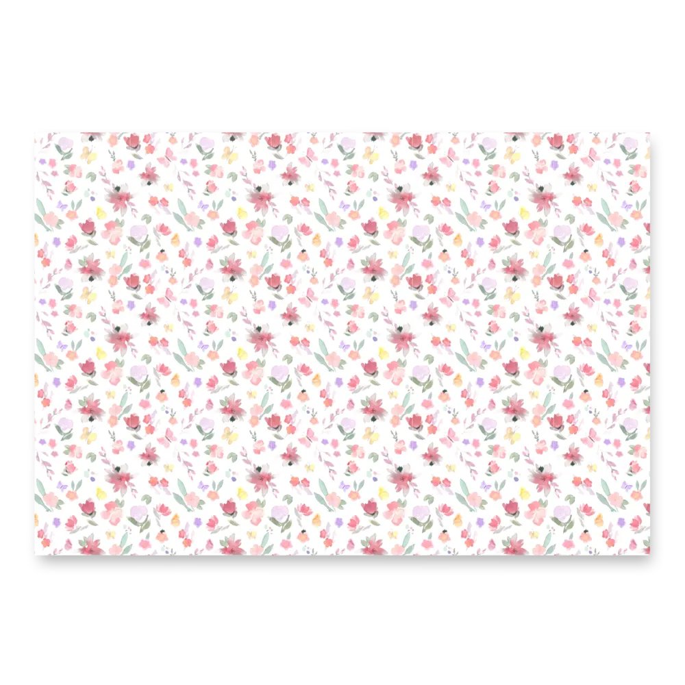 Watercolor Floral Wrapping Sheet Set product image (1)