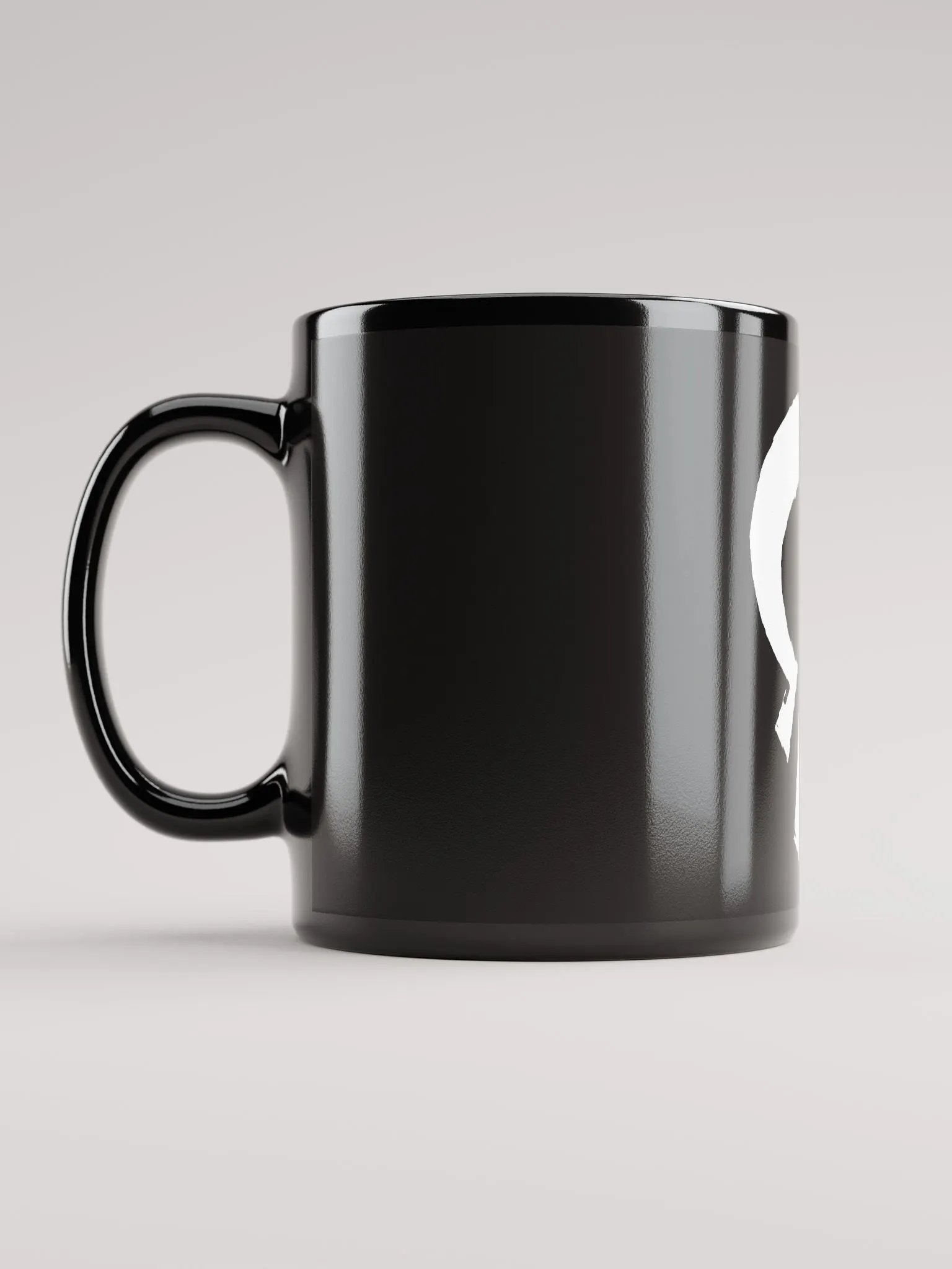 Black Glossy Mug - ROR White product image (6)