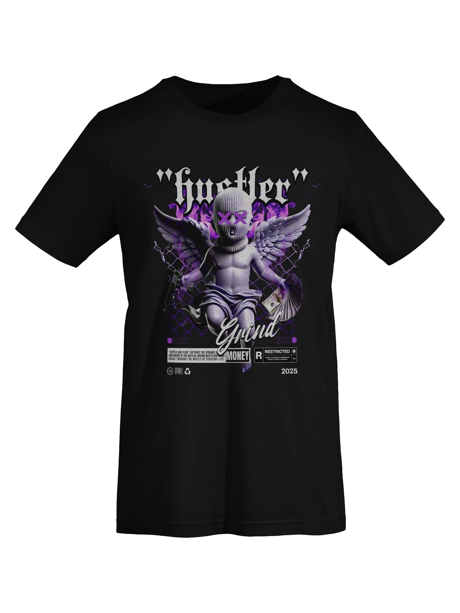 Hustler Angel Wings T-Shirt product image (7)
