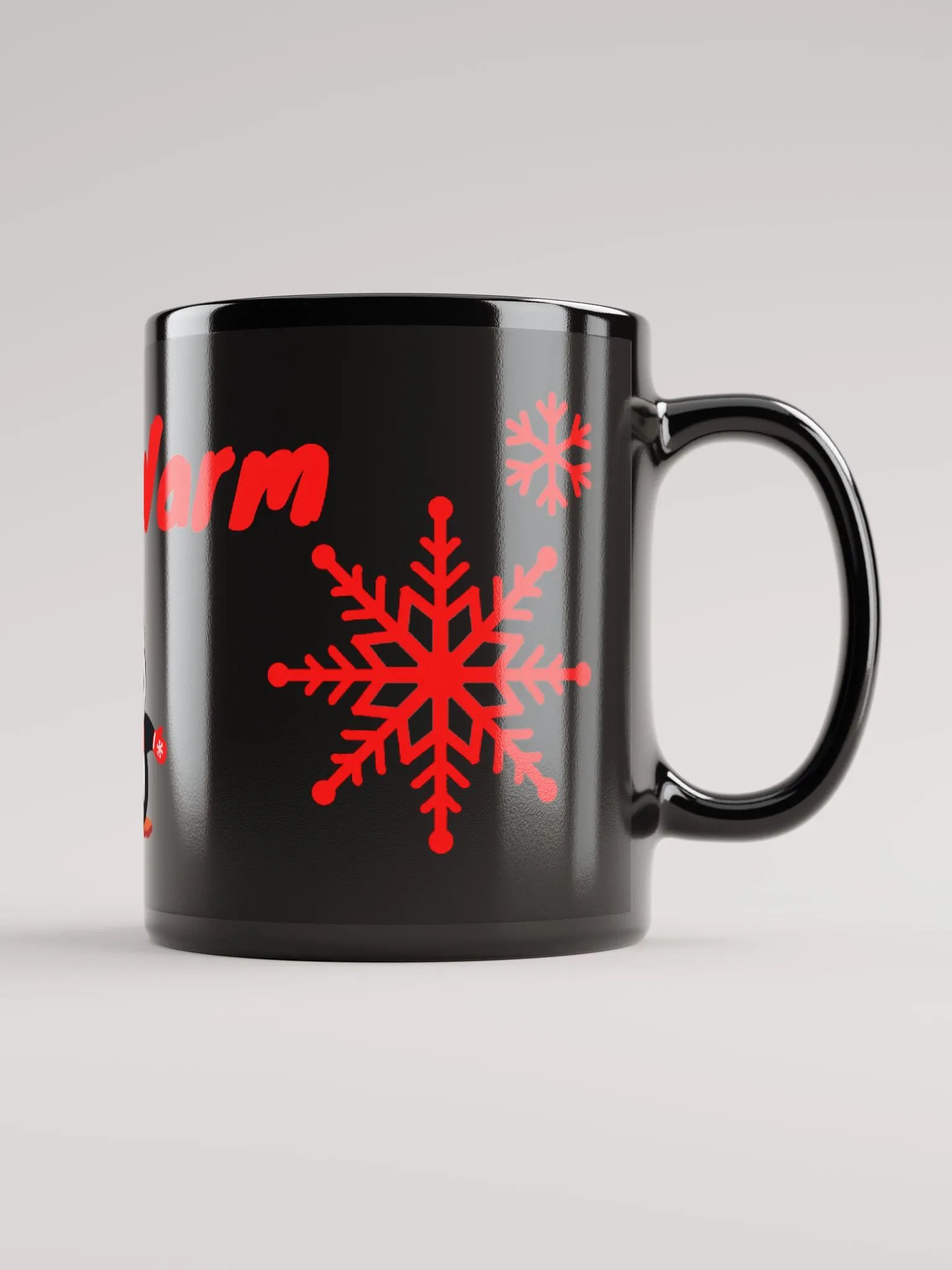 Stay Warm Black Mug! product image (2)