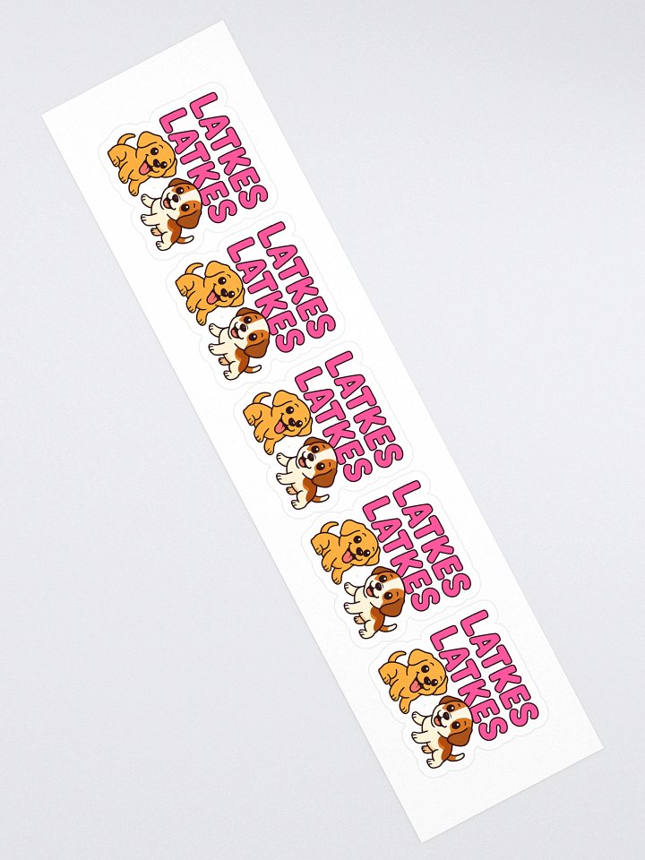 Latkes Latkes Kiss Cut Stickers (Set of 5) product image (2)