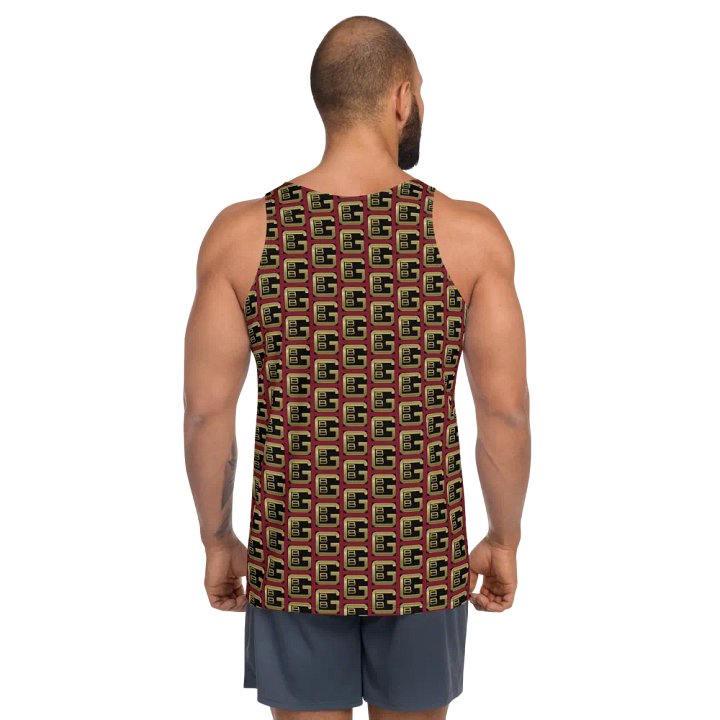 Burgundy BBG Designer Logo Tank-top product image (2)