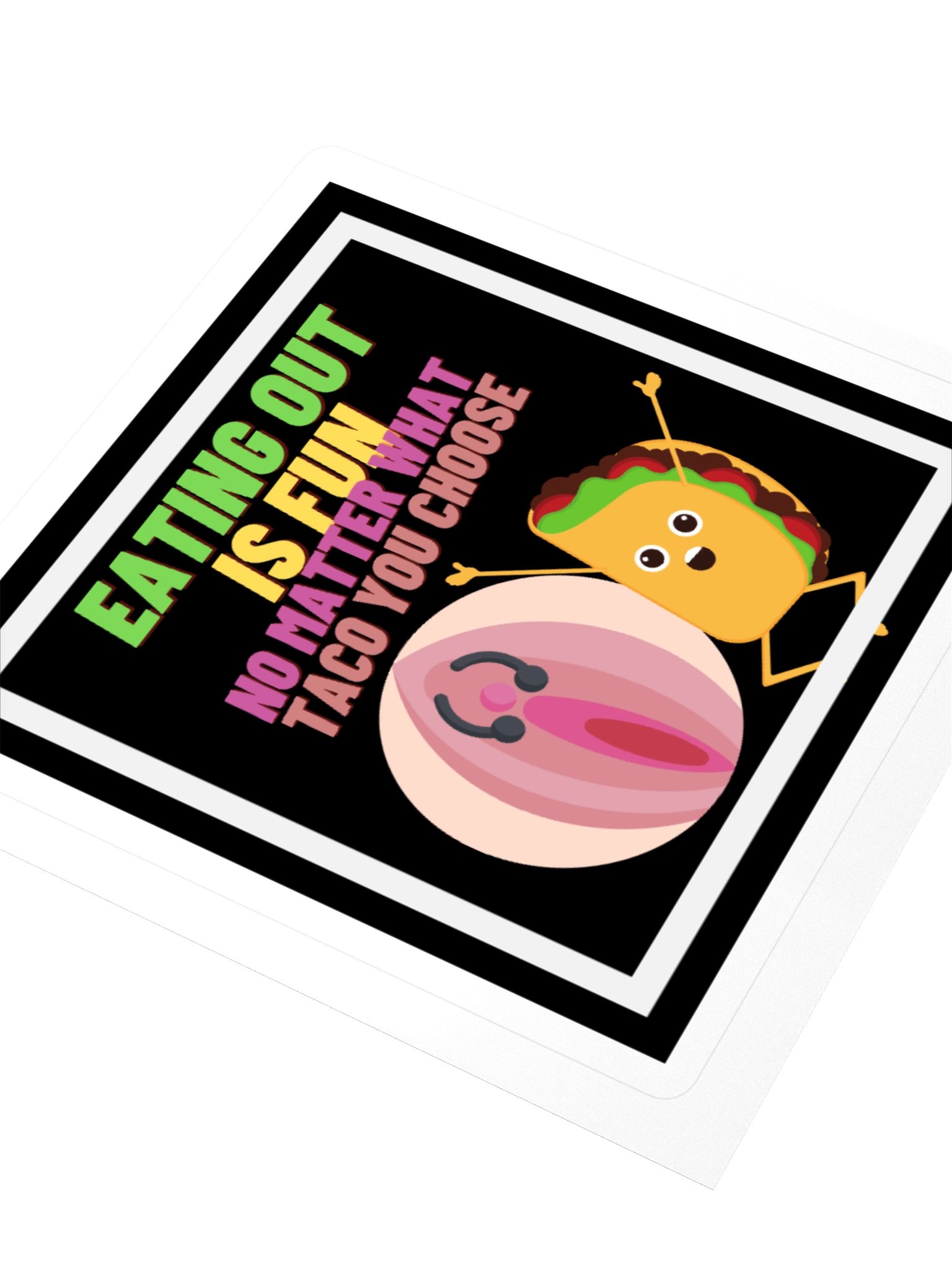 Eating Out Is Fun Square Sticker product image (3)