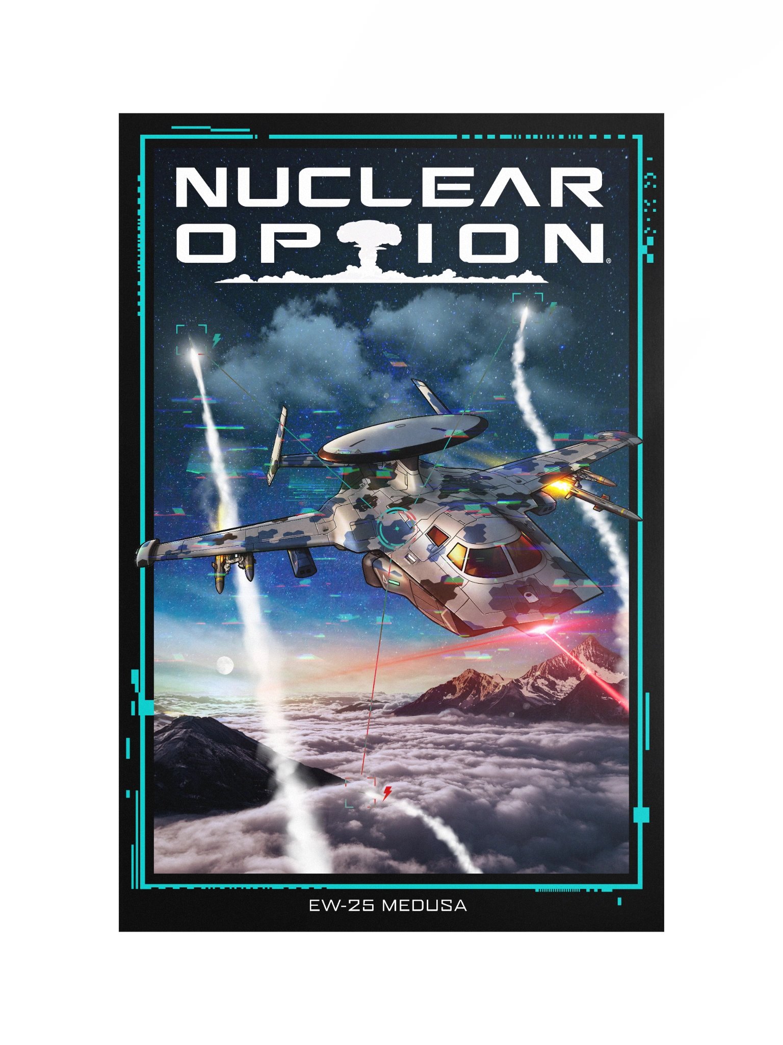 Medusa - Navy Hex 20x30in Poster product image (1)