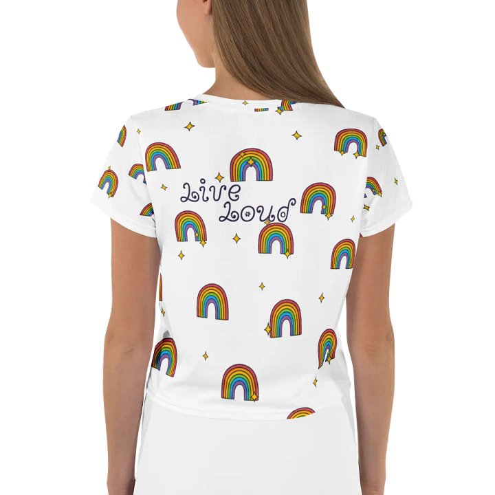 Rainbow Dreams All-Over Crop Tee product image (2)