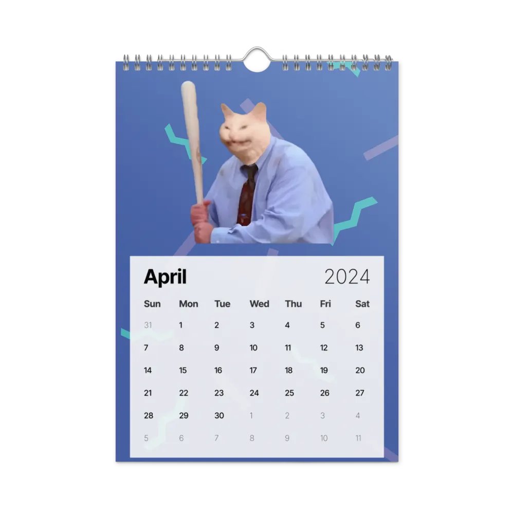 Wall Calendar (2024): Meme Cats product image (2)