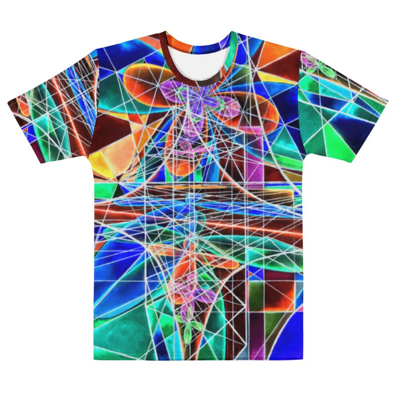 Cathedral of Math - Geometric Negative Art Men's Crew Neck T-Shirt product image (3)