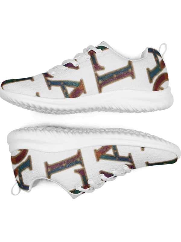 XZAQLI "Jeweled Script" Premium Men's Sneakers (White) product image (4)