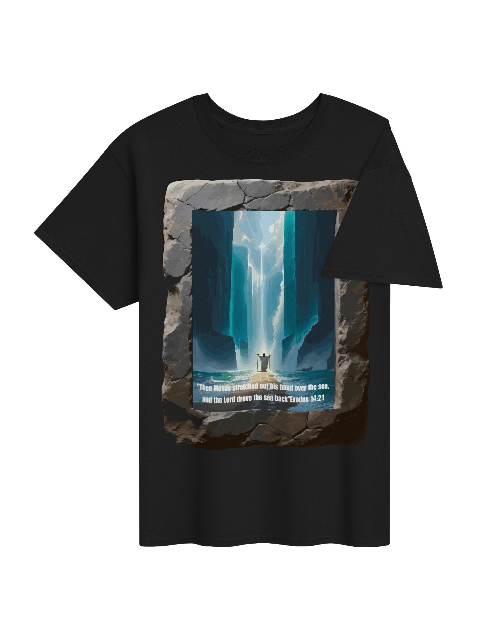 Exodus 14:21 Moses and the Parted Sea Tee product image (4)