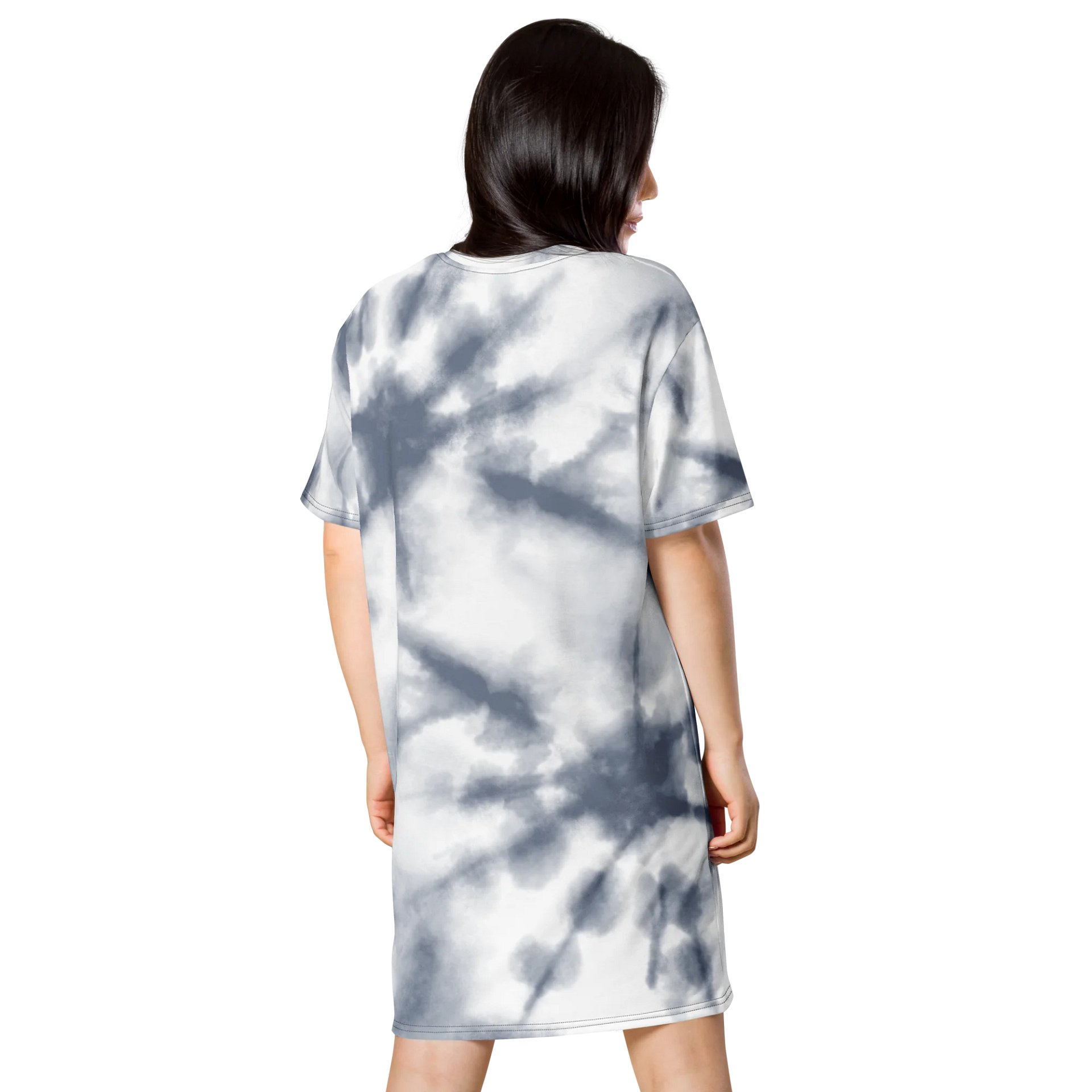 Exclusive Grey Wave Pattern T-Shirt Dress - Only at TDS Music product image (2)