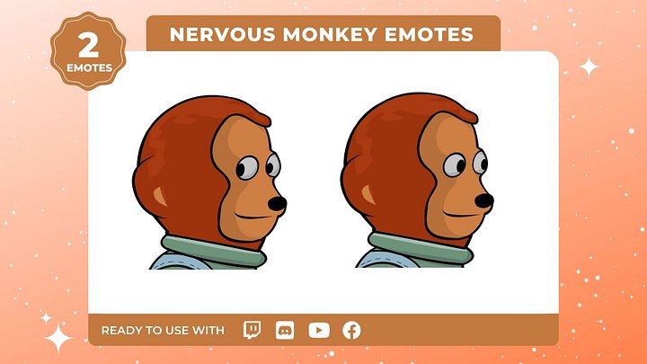 Shy Monkey Emotes 2-Pack product image (1)