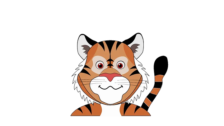 Tiger 2D png Vtuber product image (1)