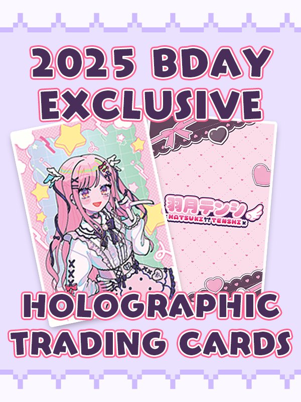 2025 Exclusive Tenshi Birthday Holographic Trading Card Packs (LIMITED EDITION) product image (1)