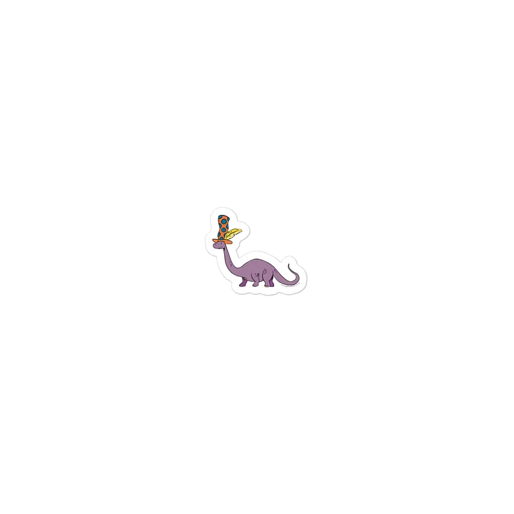 Silly Dinosaur Die Cut Sticker product image (1)