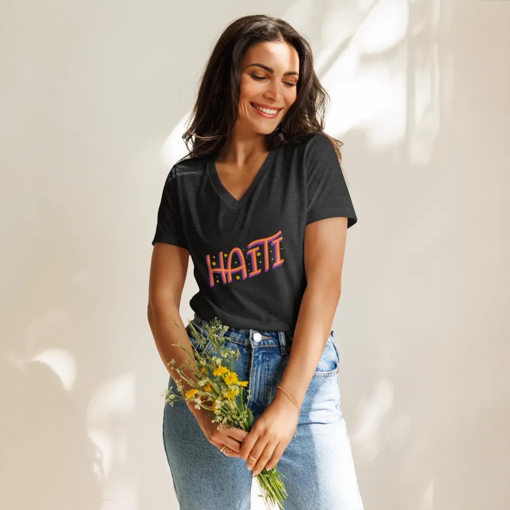 Haiti Celebration V-Neck Tee product image (38)