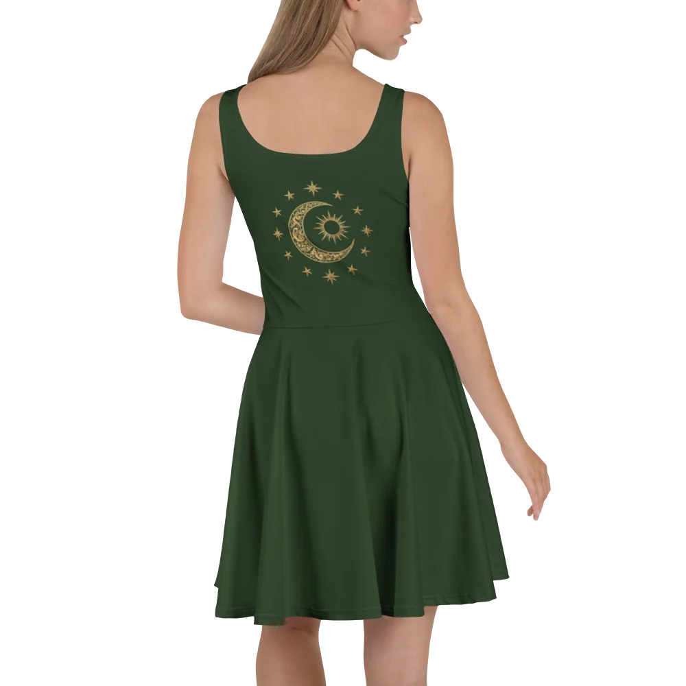 Womens Casual Summer Dress Daggers and Roses Print Scoop Neck A-Line Skater Sundress Fashion 2026 product image (5)