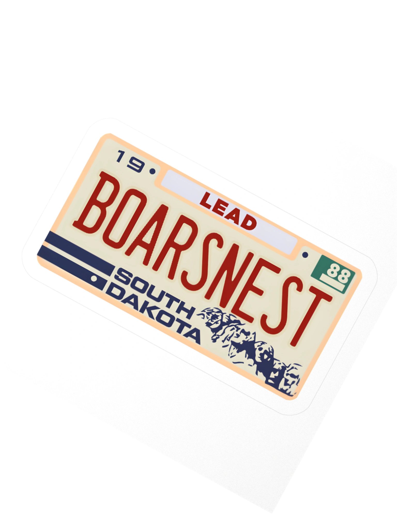 Vintage South Dakota License Plate Kiss Cut Stickers product image (5)