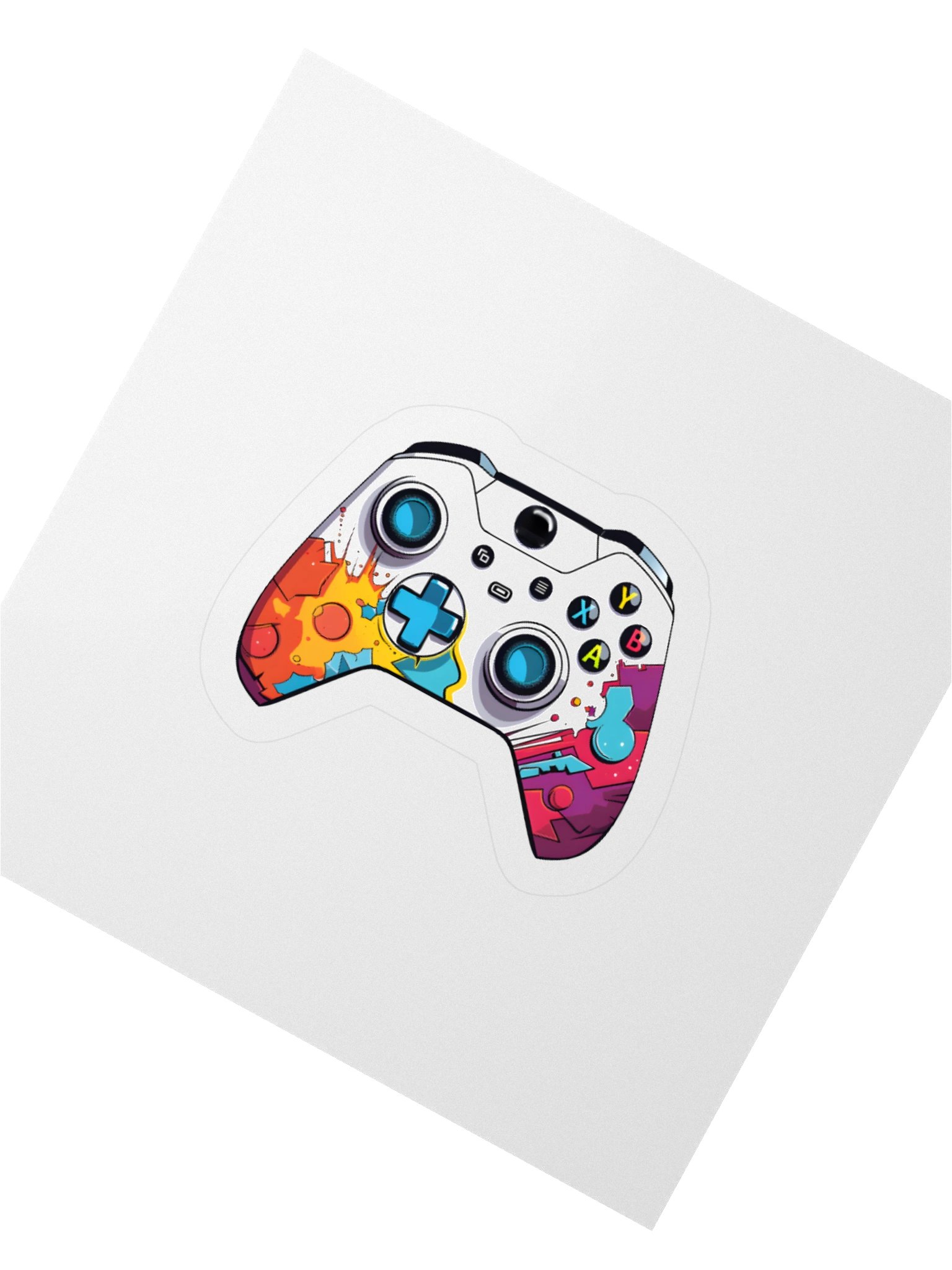 Retro Splash Gaming Controller Stickers product image (6)
