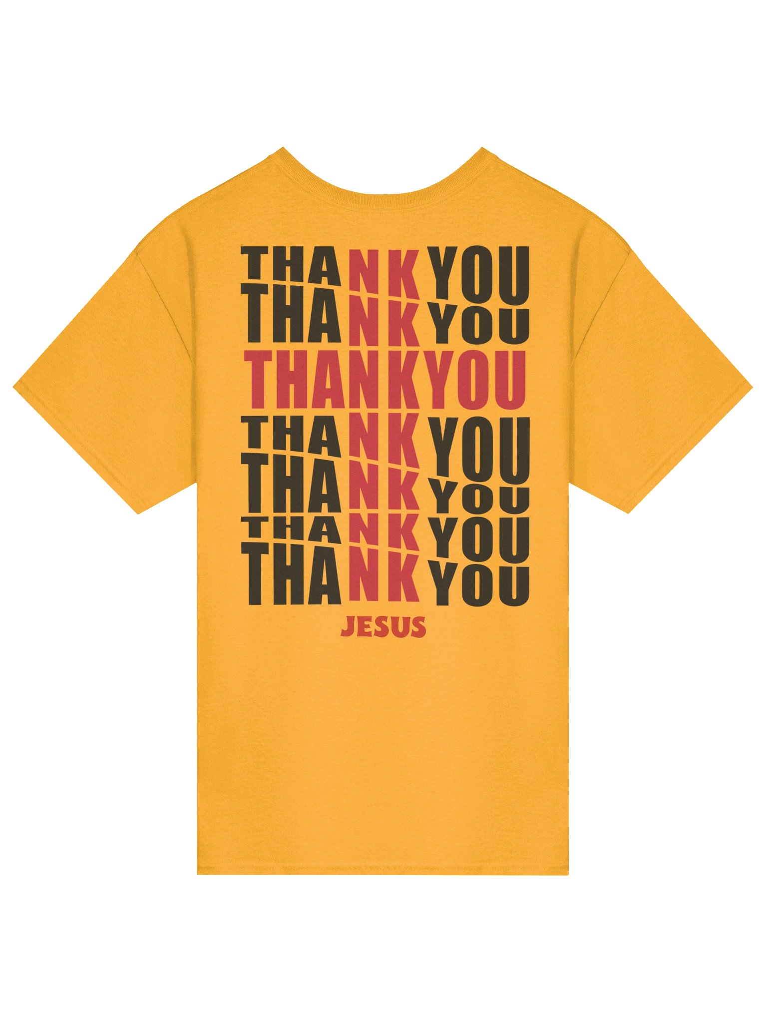 Thank You Jesus Cross Tee – Grateful Bold Faith Streetwear Christian T-Shirt product image (1)