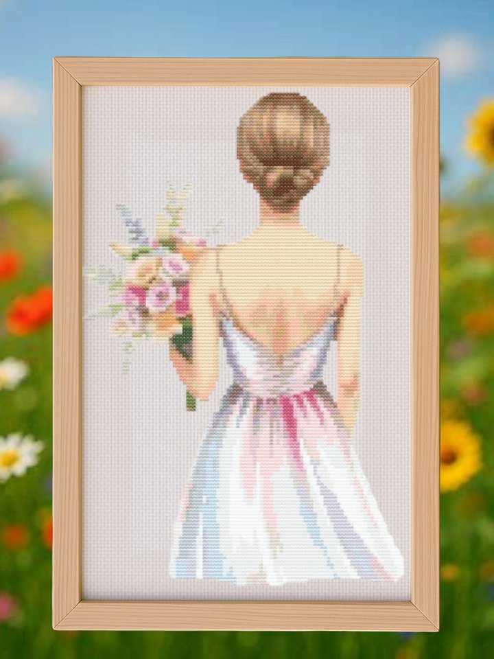 Flower Girls Bundle Cross Stitch Pattern product image (2)