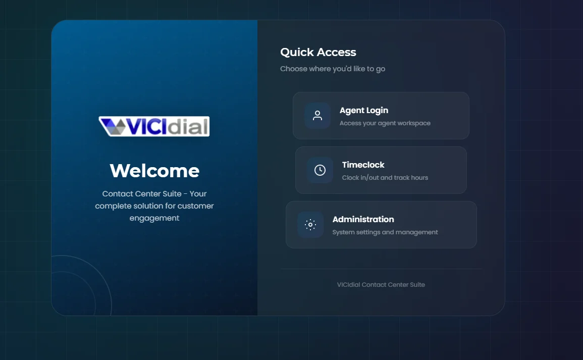 Vicidial Welcome Page Custom Design for Vicidial Theme and old Vicidial product image (3)