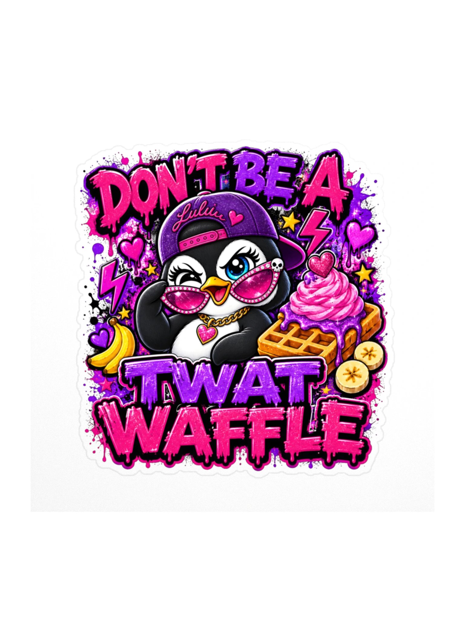 Don't Be A Twat Waffle Lulu Sticker product image (1)