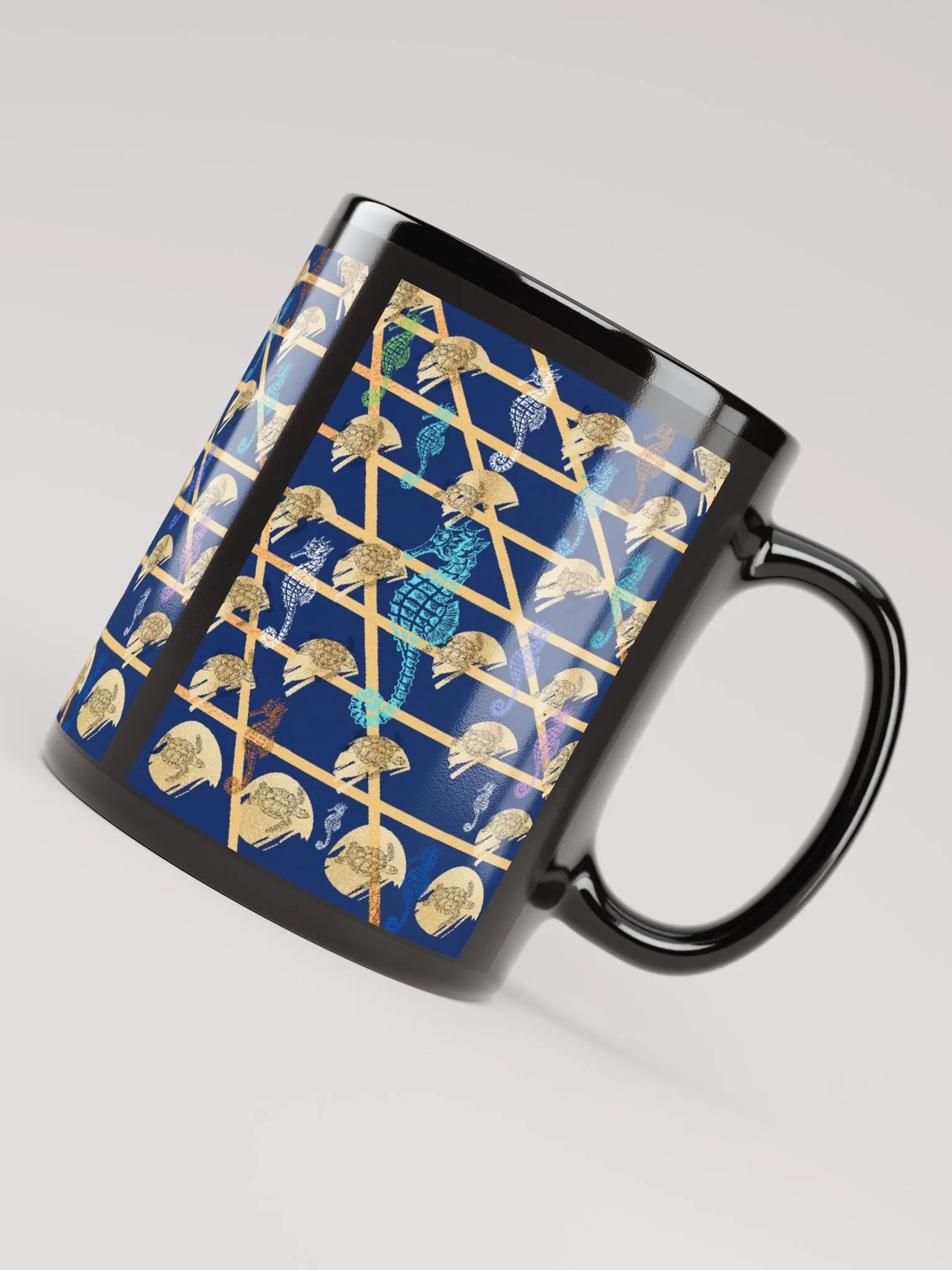 JoBeth Nautical ⚓ Black Glossy Mug product image (8)